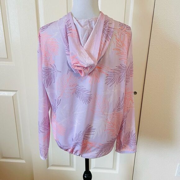 Nike Pro Cover Up Hoodie Purple Aloha Size Small - Picture 4 of 13